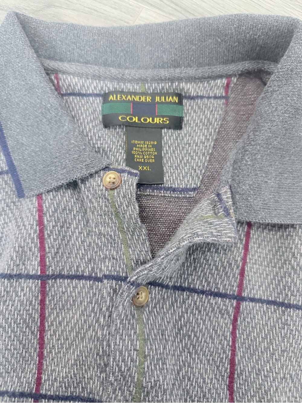 vintage Alexander Julian Colours polo